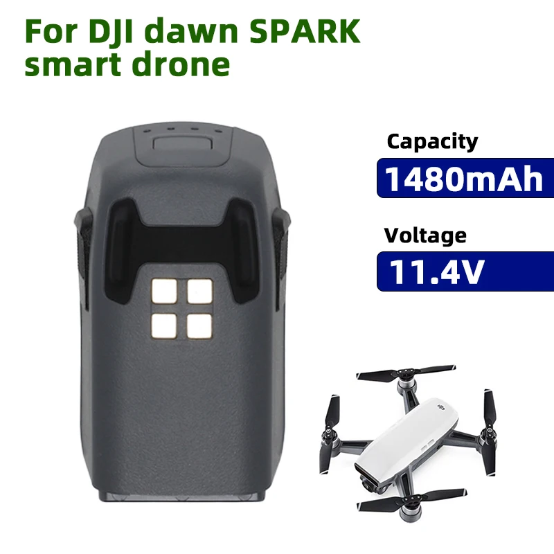 

Battery For Spark drone intelligent flight battery 11.4V 1480mAh DJI Spark Quadcopter Accessory 16mins Flight Time Drone Battery