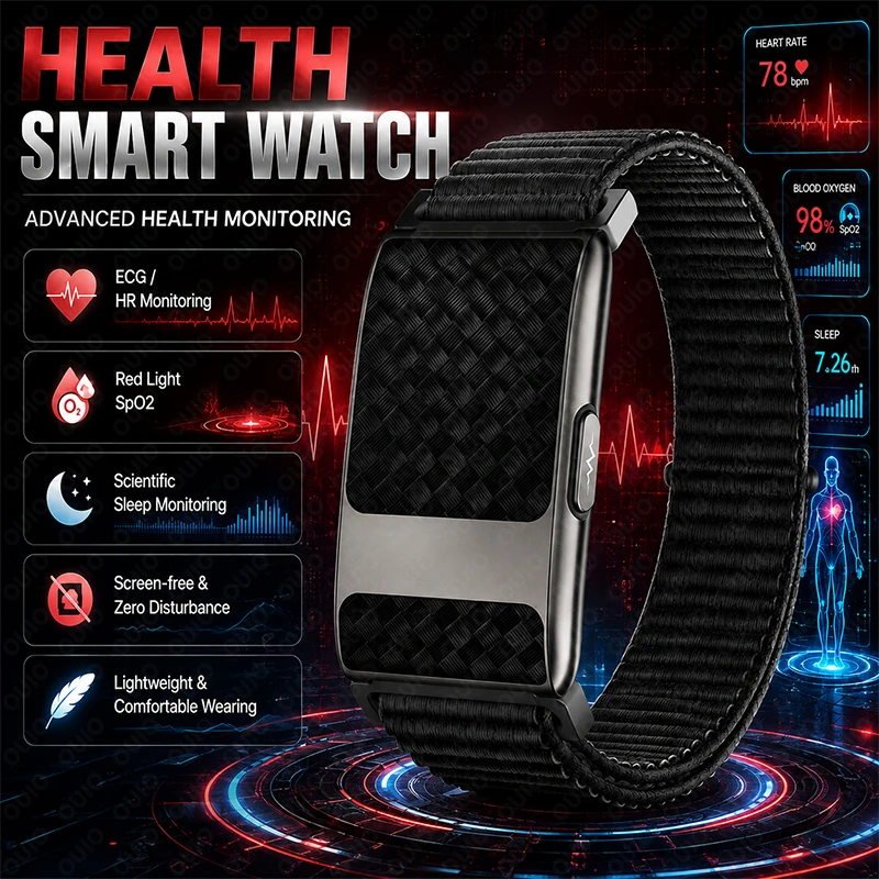 Smart Bracelet ECG GPS Sports Track Sport Mode Infrared Blood Oxygen Heart Rate Sleep Monitoring Zero Disturbance Smart Bracelet