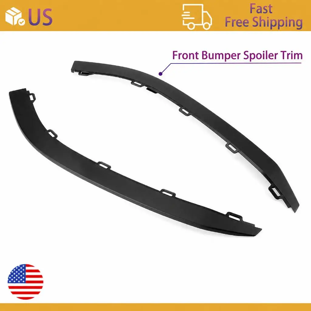 Car Front Bumper Lip Lower Spoiler Air Deflector Valance Trim For Volkswagen VW Golf MK7 2Pcs PP Bumper Protector For Automobile