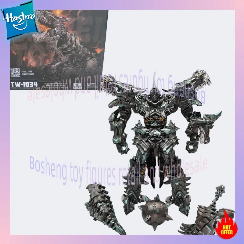 

[IN STOCK] BAIWEI Transformed Toys TW1034 TW-1034 Grimlock Dinobots 23cm KO SS07 Dinosaur Leader Action Figure Toy