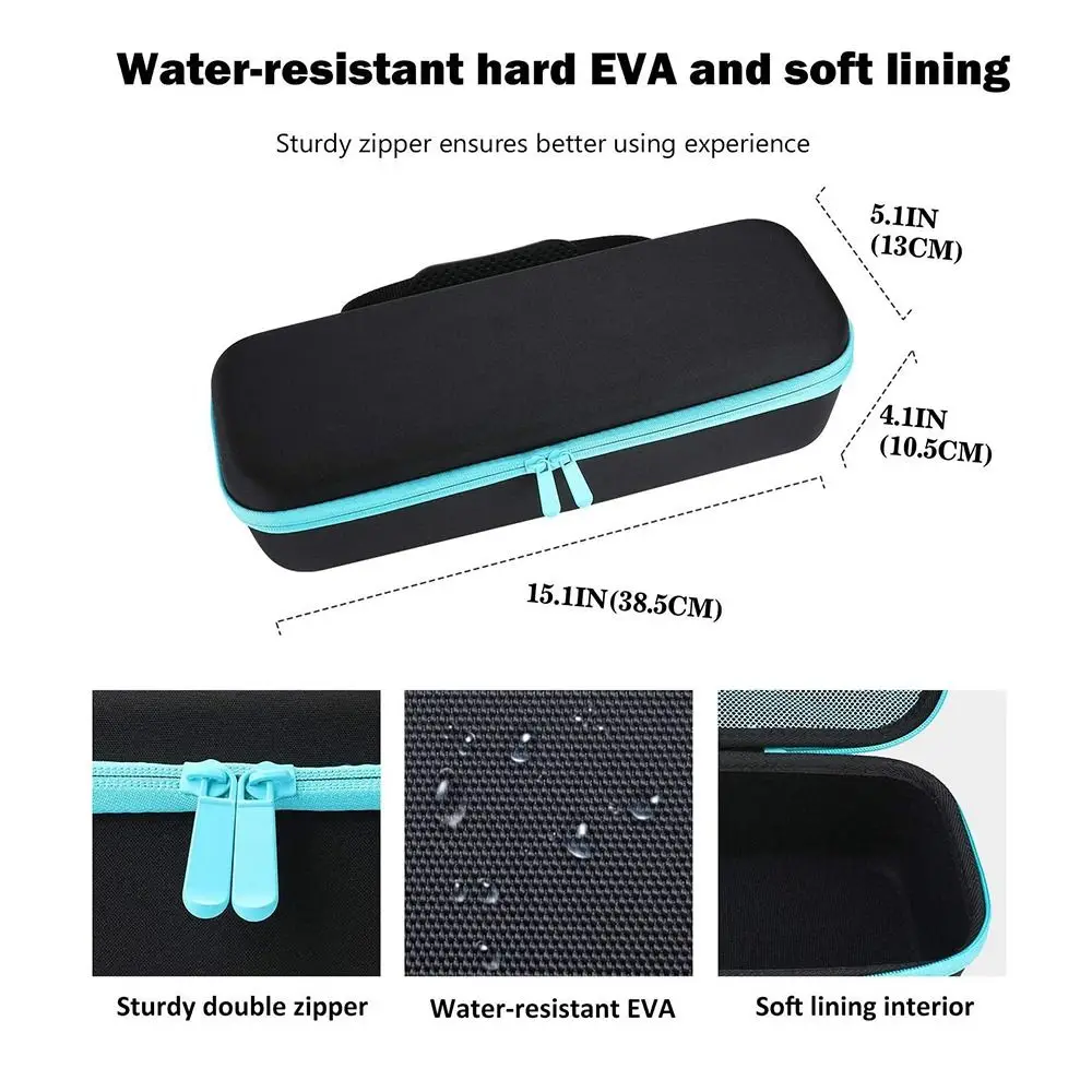حقيبة سفر لفرشاة مجفف الشعر ، حقيبة حمل صلبة خفيفة الوزن ، حقيبة تخزين للأدوات الساخنة ، جهاز فولوميزر ، فرشاة الهواء الساخن