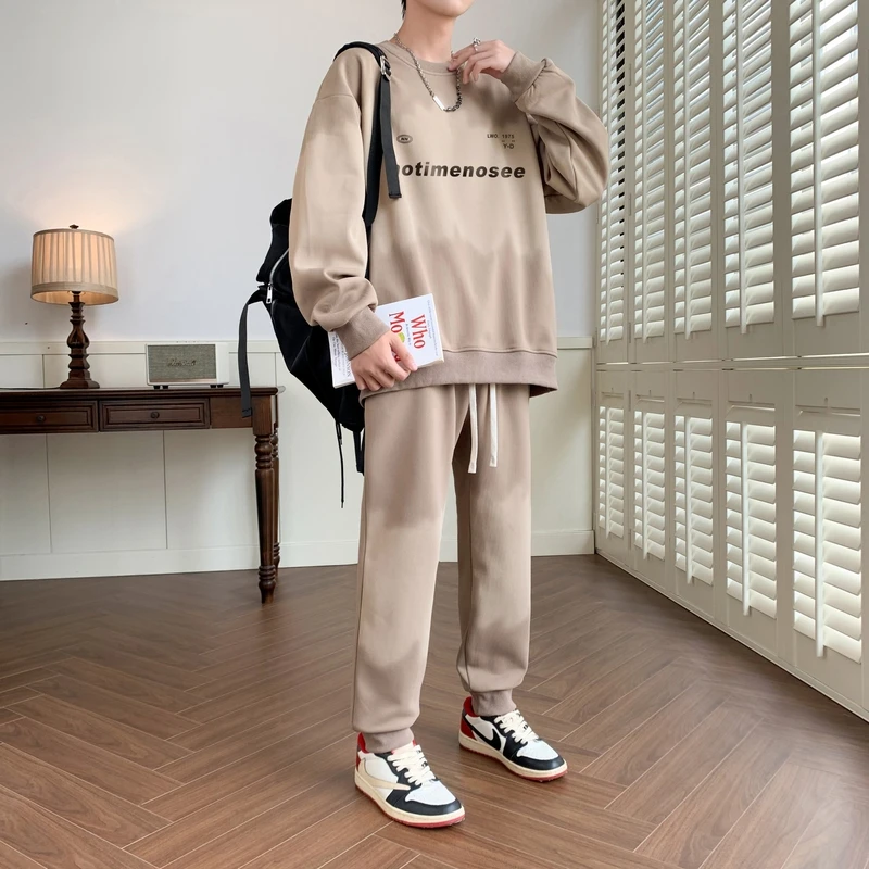 

Новинка 2023 года, мужской спортивный костюм в стиле хип-хоп, наряд в стиле Bad Boy, удобный комплект из двух предметов с карманом, весна-осень