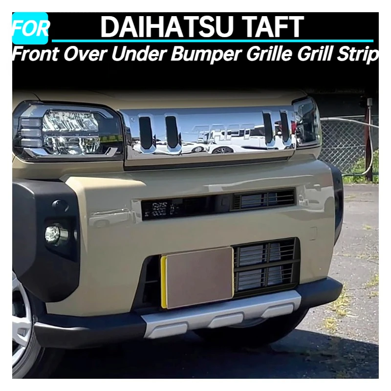 

Car Front Over Under Bumper Grille Grill Strip Trim Cover for DAIHATSU TAFT Exterior Accessories 2024 2025 for Right Hand Drive