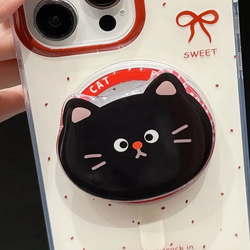 

Мультяшный кот, яблочный слон, цветок для Magsafe, магнитные аксессуары для мобильных телефонов Griptok, подставка, кронштейн, держатель, поддержка Fundas Caqa