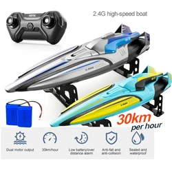 30KM/H RC High Speed Racing Boat Speedboat Remote Control Ship Water Game Kids Toys Children Birthday Boys Gift  Rc Boat