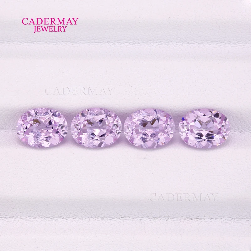 الخزامى YAG المدخلات 7x9 مللي متر 2.7ct البيضاوي الشكل الضوء الأرجواني اللون Yttrium الألومنيوم العقيق أحجار كريمة مفكوكة لصنع المجوهرات