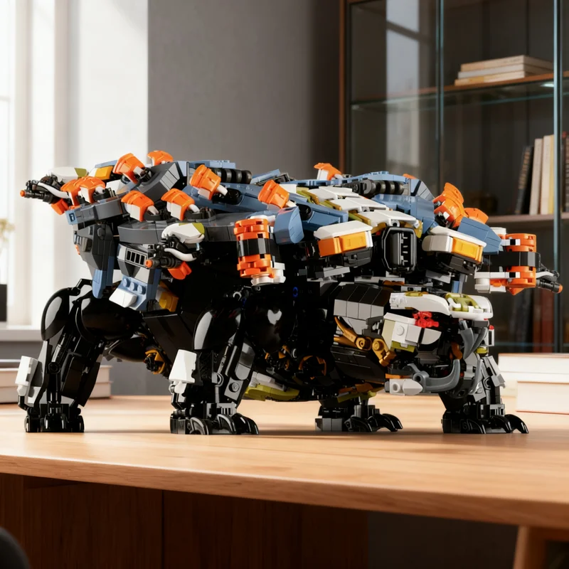 3689pcs MOC Games Horizon Forbidden West Shellsnapper Model Building Blocks Christmas Gift Creative Brick Collection Education