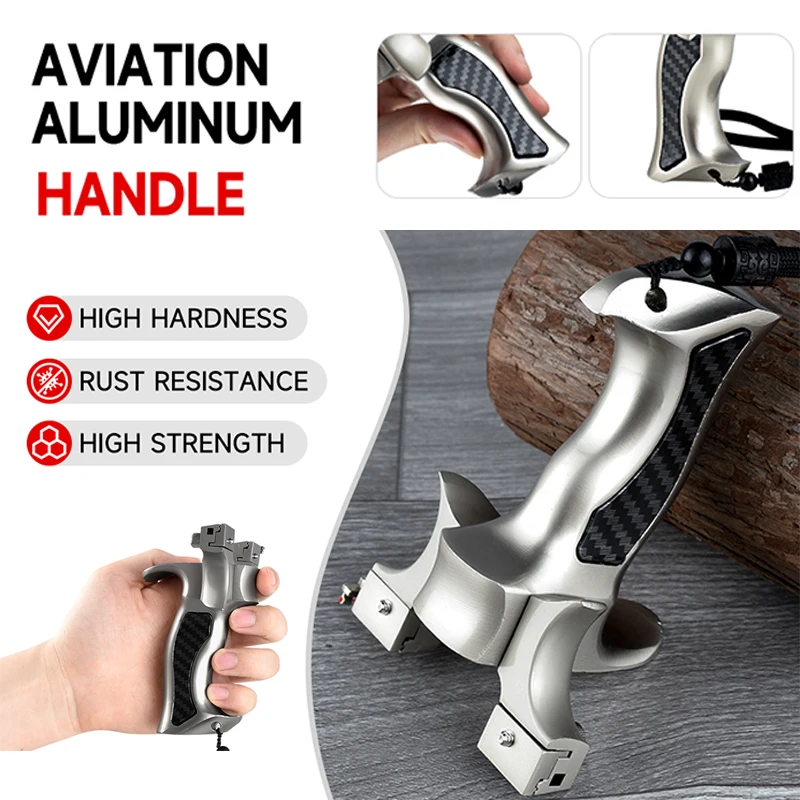 

8020 Slingshot Door Guard Metal Slingshot Comfortable Grip Catapult Outdoor Sports Hunting Shooting Practice Package Tools