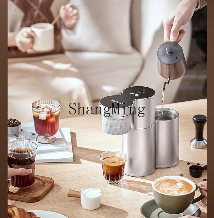 ZYY Caffettiera semiautomatica Piccola mini macchina per caffè espresso portatile per uso domestico