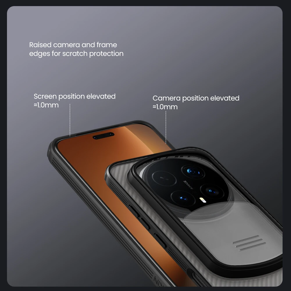 NILLKIN Schutzhülle für Honor Magic 8 Pro, taillierte Hülle, Camshield Shield-Hülle, Objektivschutzhülle für Magic 8 Pro – Detail 7
