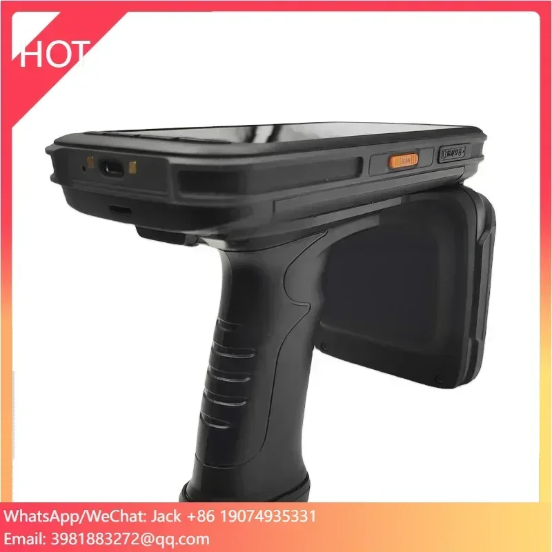 QR Code RFID Tracking Inventory Reader 18000-6C Protocol C72 UHF Collector Handheld Scanner Barcode Collecting Machine