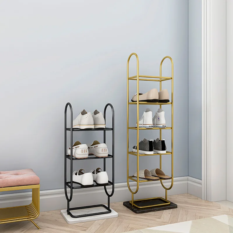 

Shoe Rack Multi-Layer Storage Shoe Rack Marble Shoe Cabinet Entrance Household Narrow Room Shoe Rack