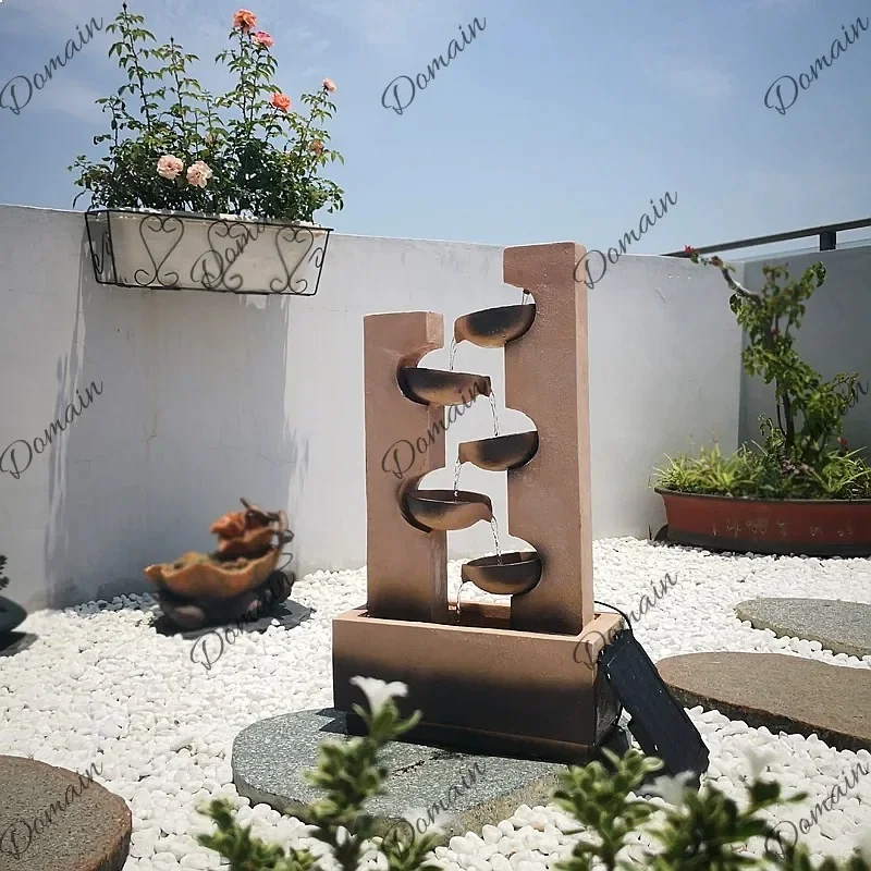 U High-end European Style Flowing Fountain, Large Outdoor Courtyard, Villa Garden Decoration