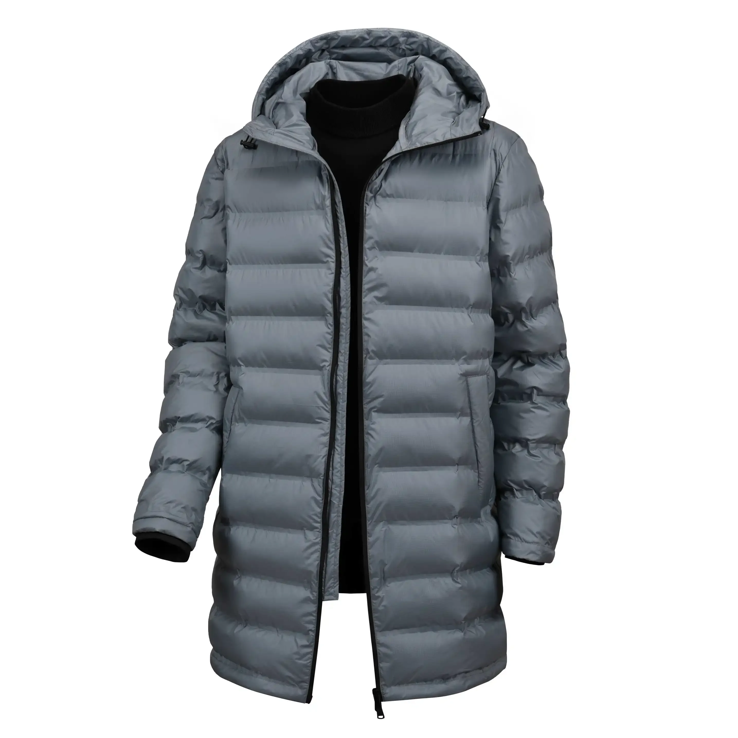 

Cotton-Padded Overcoat Men's Down Cotton Hooded Thick Warm Parka Puffer Coat Long Parkas Outdoor Leisure Windproof Down Parka