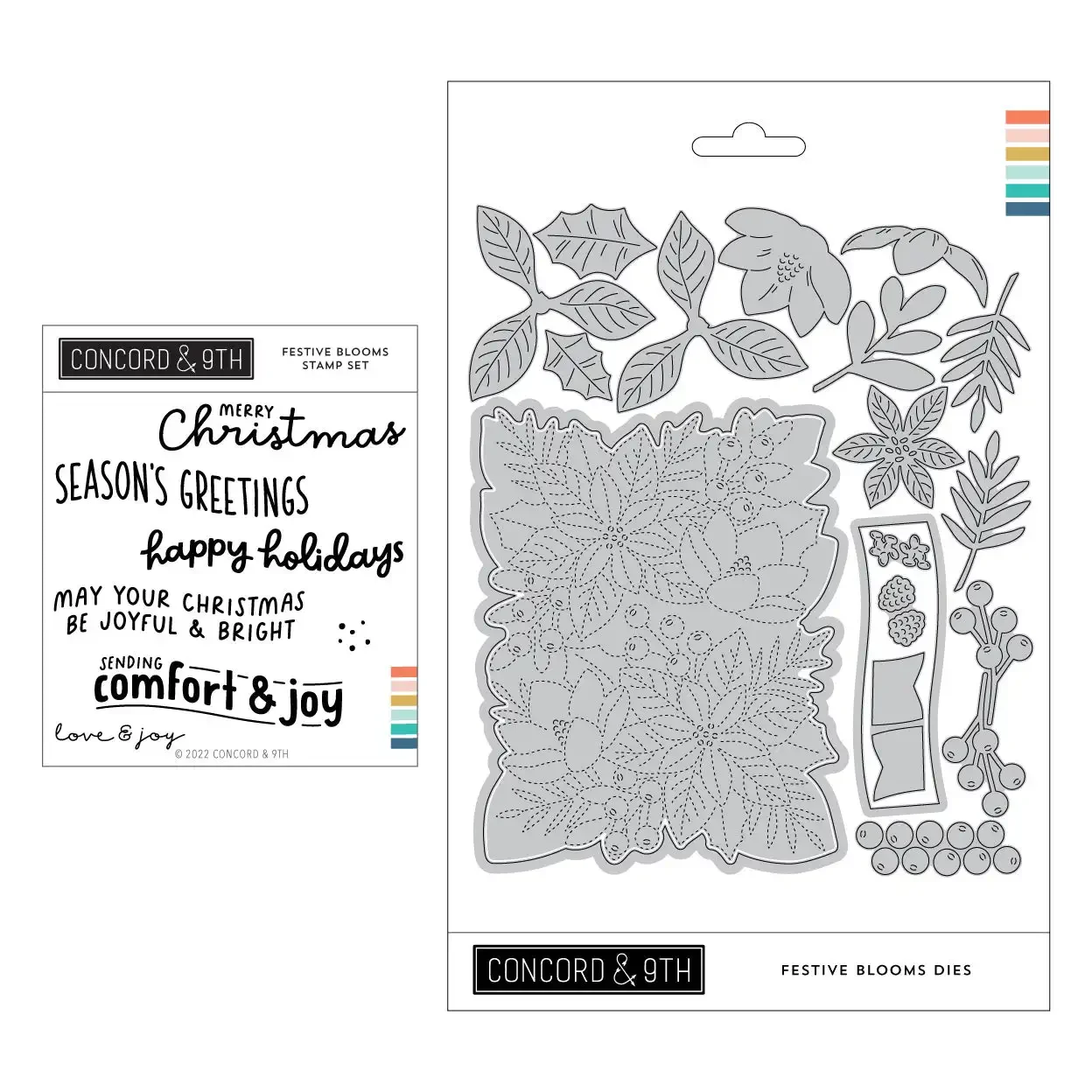 2024 New Festive Blooms Bundle Clear Stamps Cutting Dies Making Card Scrapbook Embossed Paper Album Craft Supplies Template