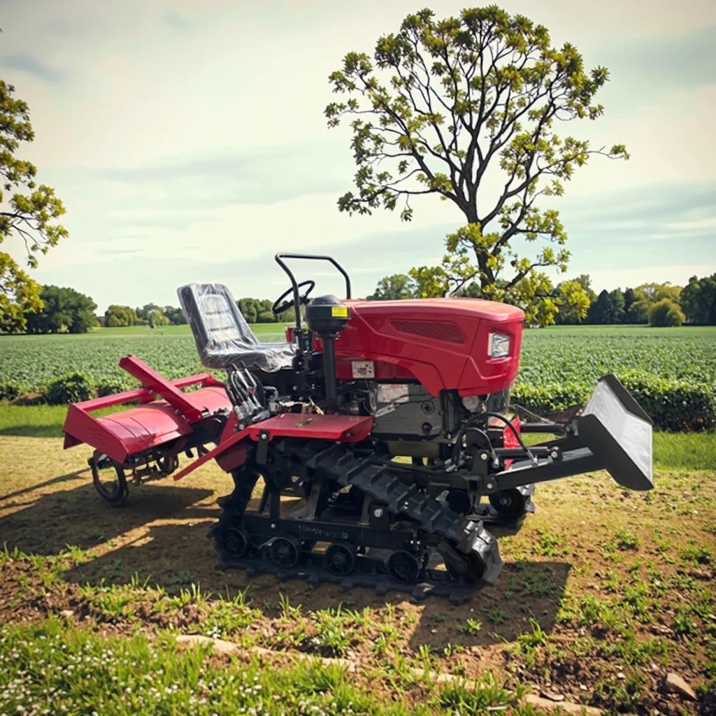 المياه والجسد المزدوج الزاحف الروتاري المزارع ركوب نوع صغير الروتاري المزارع متعددة الوظائف بستان المزارع