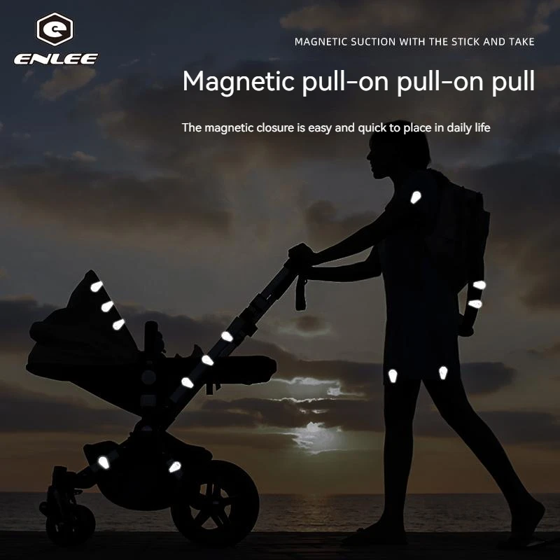 ENLEE Bike Reflective Sticker Printed Night Running Reflective Strip Anti-slip Camping Reflective