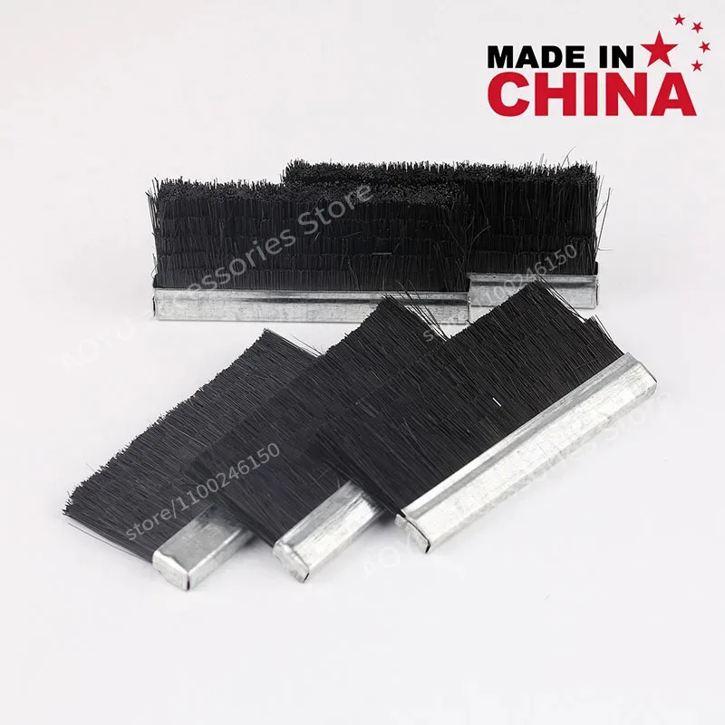 25 Pcs Wild Boar Black Brush 60×30mm With Cutting Layer For Computerized Flat Knitting Machines