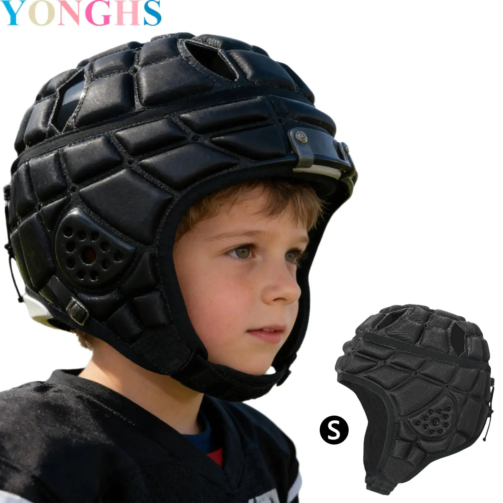 

Kids Rugby Helmet Soft Helmets Hat for Flag Football Scrum Cap Soft Helmet for Sports Use Rugby Training