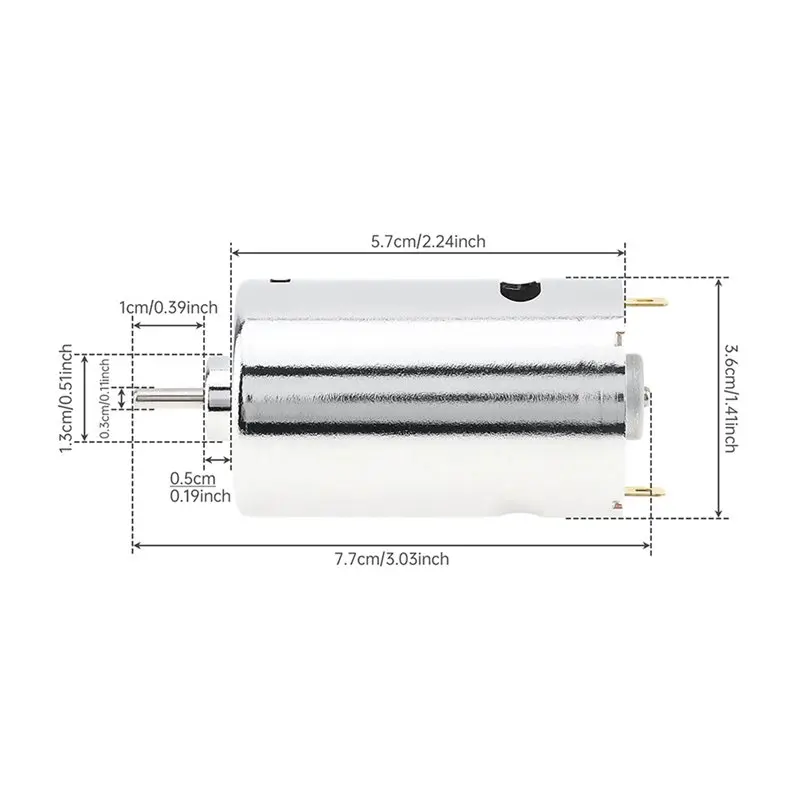 ABLJ 10X RS555 High Torque Micro-Motor 12-24V For DIY Electric Tools, Drills, And Mills