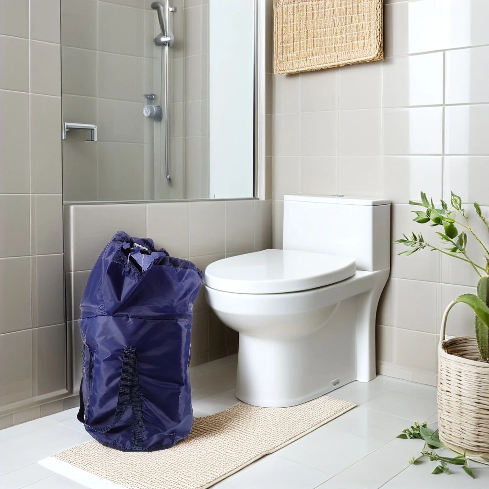 

Folding Foot Bath Bucket Foldable Water Basin Wash Bag Oxford Cloth Collapsible