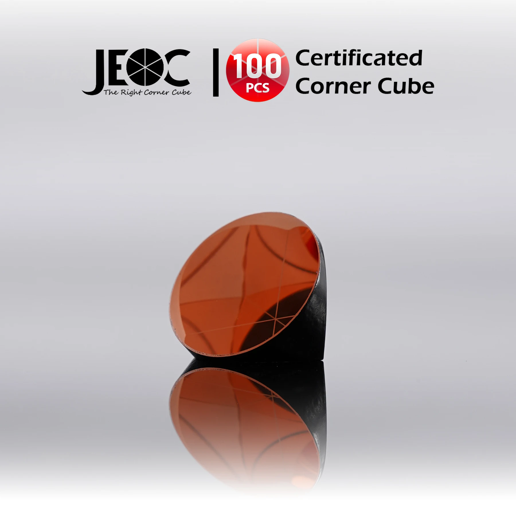 100pcs JEOC Certificated Corner Cube, 25.4mm (1