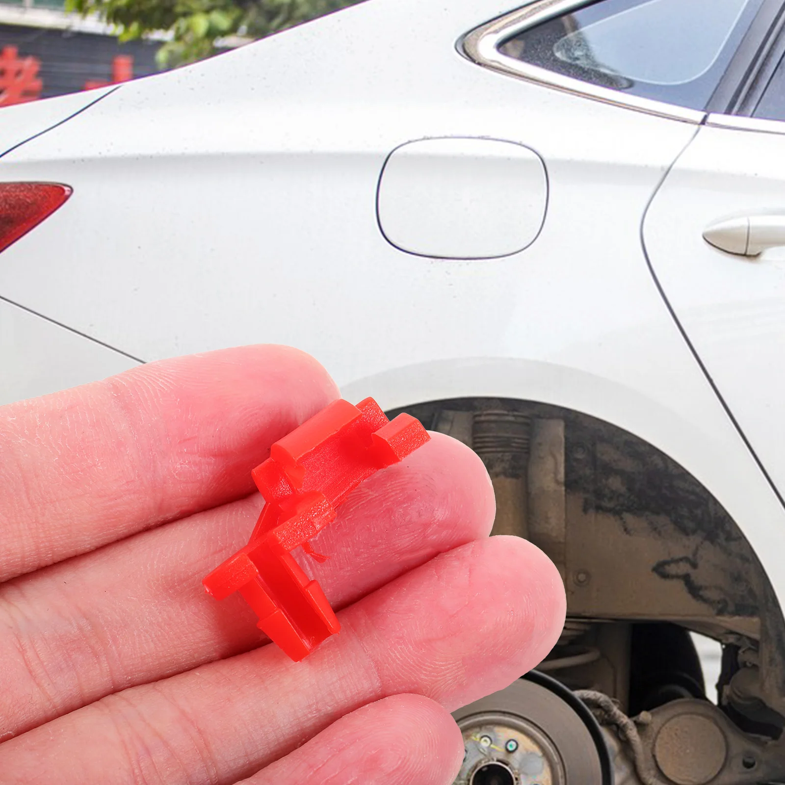 

10pcs Tailgate Handle Rod Clips Plastic Fastener Compatible 88981030 88981031 M49 Red Green Car Accessory