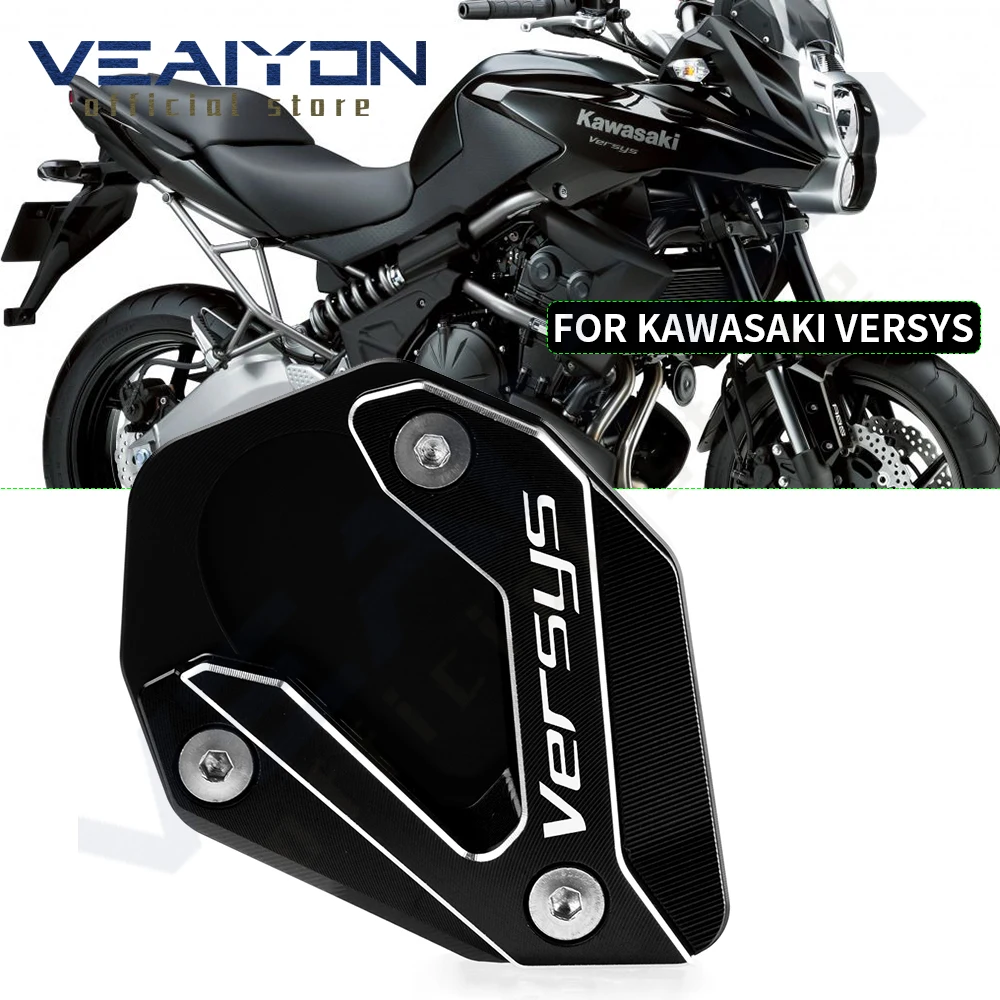 

Motorcycle Side Stand Plate Kickstand Enlarge Extension Pad For Kawasaki Versys Versys1000 VersysX 1000 2018 2019 2020 2021 2022