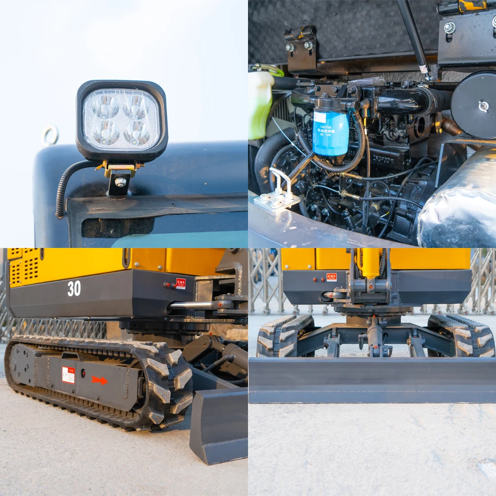 HW-30 3ton minigraafmachine Diesel Mini-rupsgraafmachine Euro 5-motor CE-certificaat 3t compacte minibagger met emmer op maat