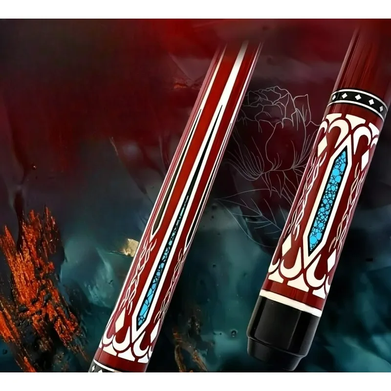 

Handmade Pool Cue Professional Billiard Cue Large Tip Chinese Style Black 8 Ball American 9 Ball Single Stick Snooker