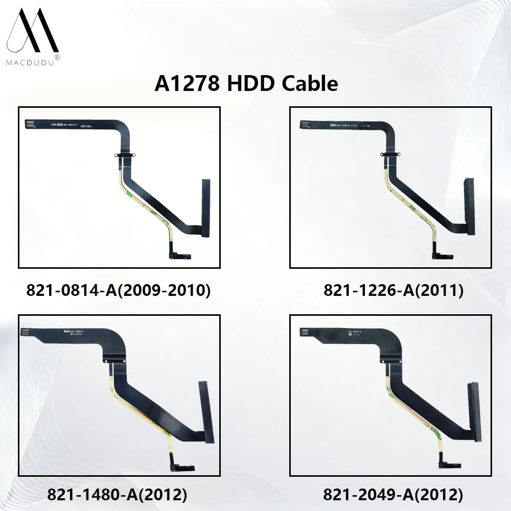 New A1278 HDD Hard Drive Cable 821-0814-A 821-1226-A 821-1480-A 821-2049-A For Macbook Pro 13 HDD Cable 2009-2012