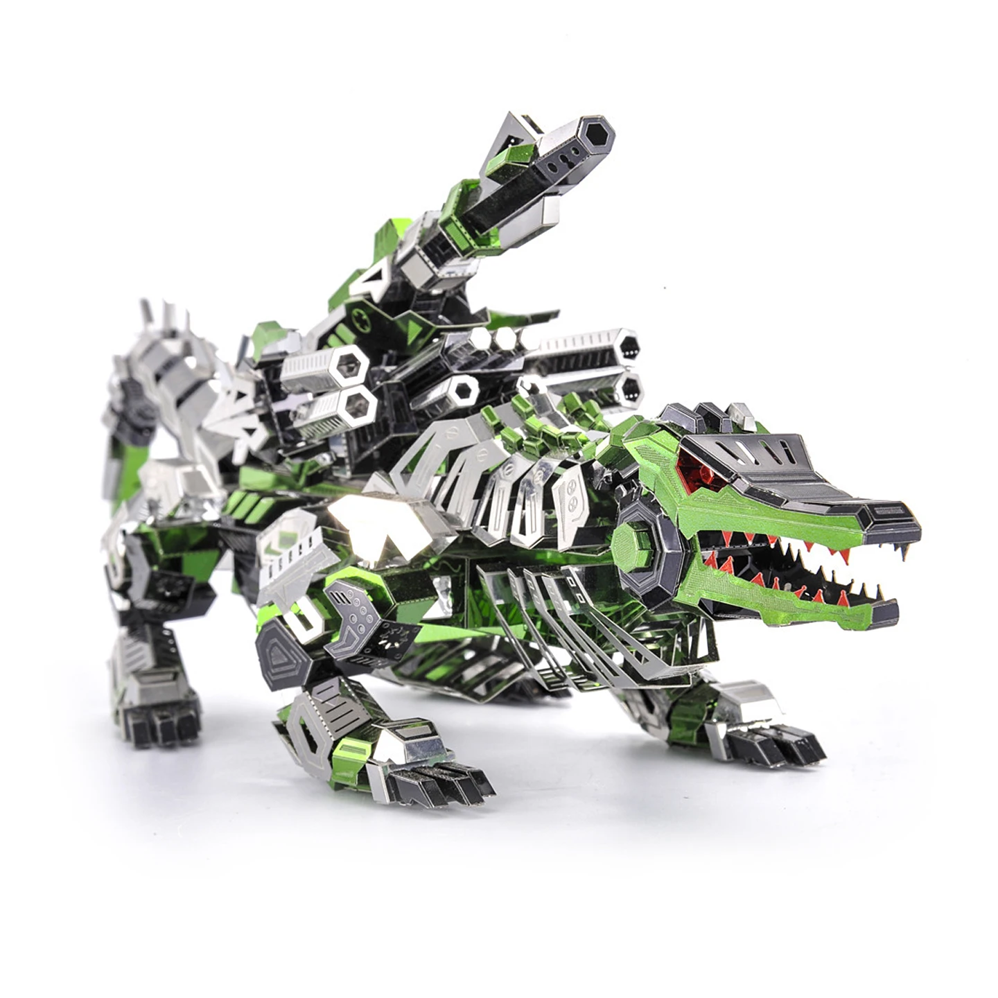 

Colorful Stainless Steel 3D Metal Puzzle “Swamp Crocodile”, DIY Manual Creating Model Toy, Collect Ornament,XT63