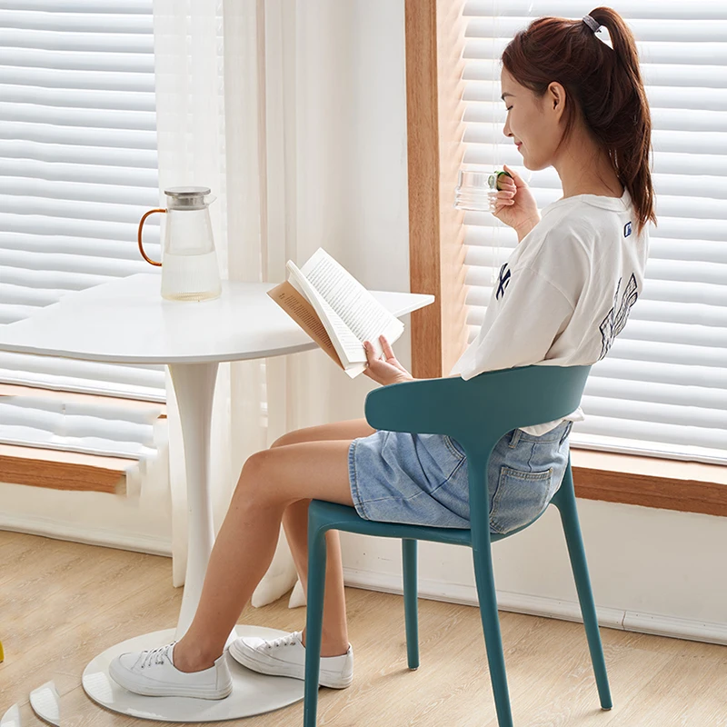 

Furniture Tables Dining Chair Plastic Lazy Furniture Kitchen Chair Modern Living Room Muebles Para El Hogar Nordic Chair