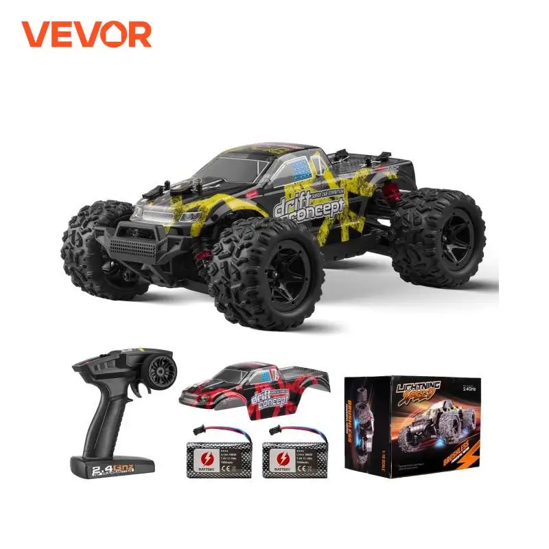 VEVOR 45KM/H 4WD RC Car 1:18 All Terrain Off-Road with High Speed Remote Control Truck Drift Monster Toys Gifts for Boys Kids