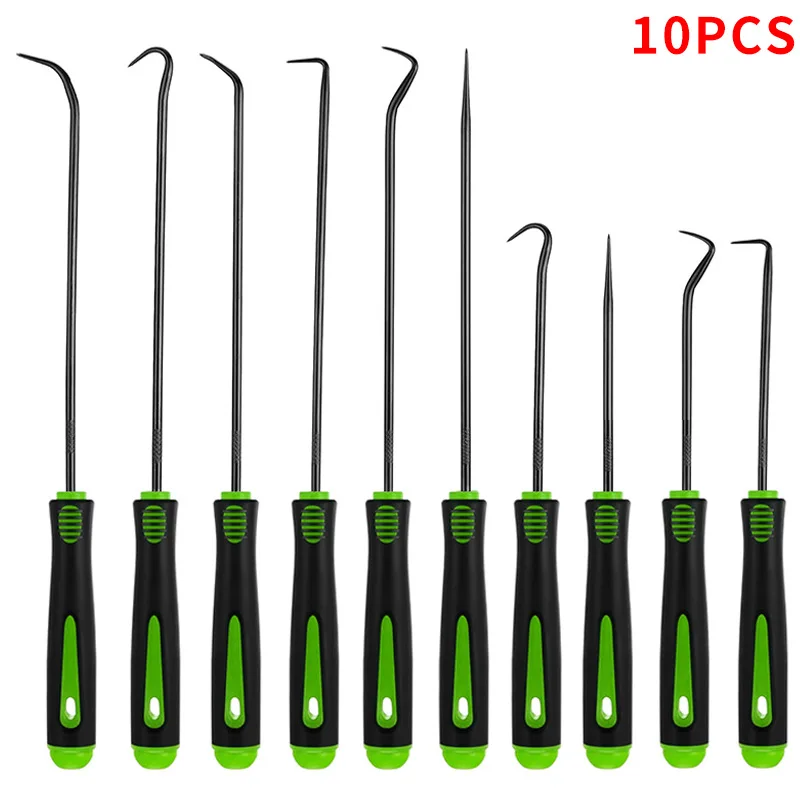 10-Piece Precision Pick and Hook Set Car Auto Oil Seal O-Ring Gasket Puller Remover Tool Kit Professional Mechanics