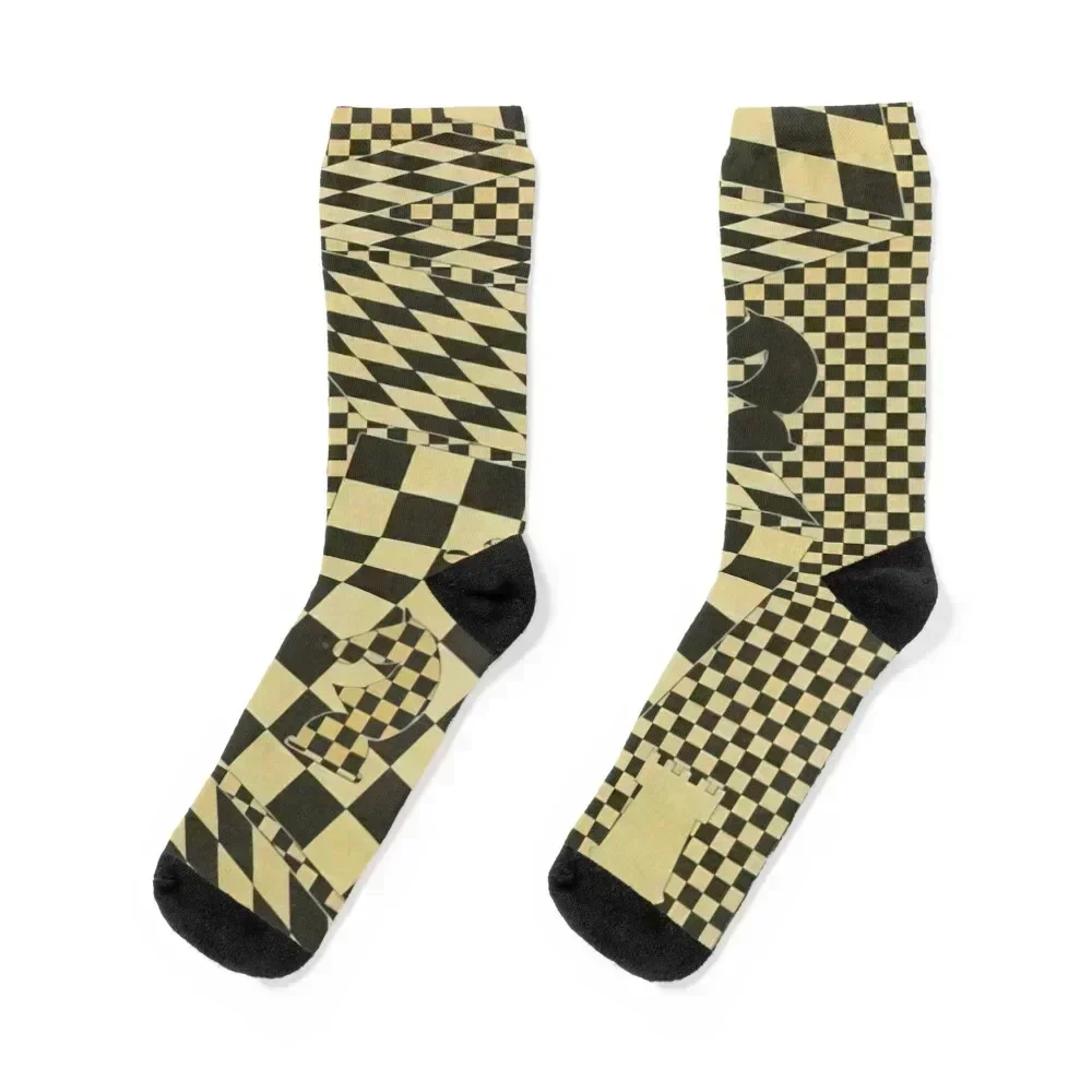 Victor Vasarely - The Chess Board Socks hip hop football short Sports Socks For Girls Men's