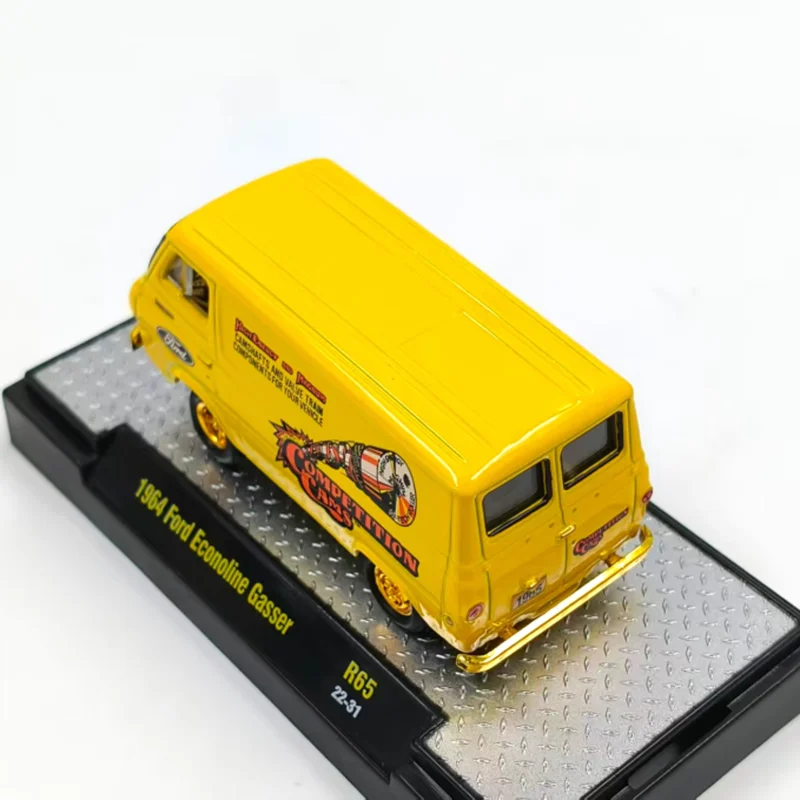 M2 escala 1:64 1964 Econoline Gasser coche de simulación de aleación modelo colección estática decorado regalos de vacaciones juguetes regalo de recuerdo