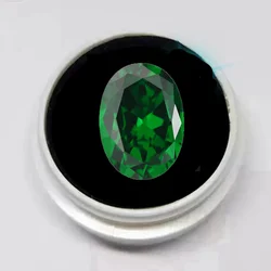 Pretty Emerald Gemstone Created Gem 13×18mm Oval Cut for Gemstone Collection and Jewelry Making VVS Loose Gemstones
