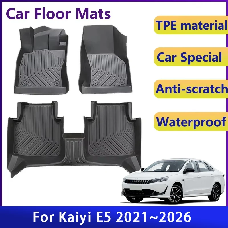 

Car Floor Mat For Kaiyi E5 Xuandu 2021 2022 2023 2024 2025 2026 Luxury Waterproof Mud Carpet TPE Foot Pad Full Rug Accessorie