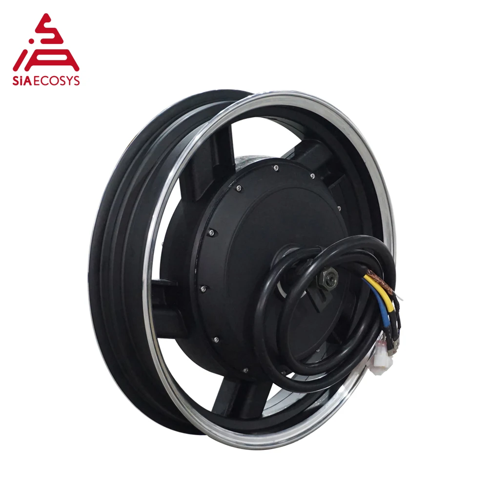 QSMOTOR 17x3.5 Inch Heavy-Duty E-Motorcycle Conversion Kit 8000W 72V Hub Motor with EM200SP Controller 115km/h Speed
