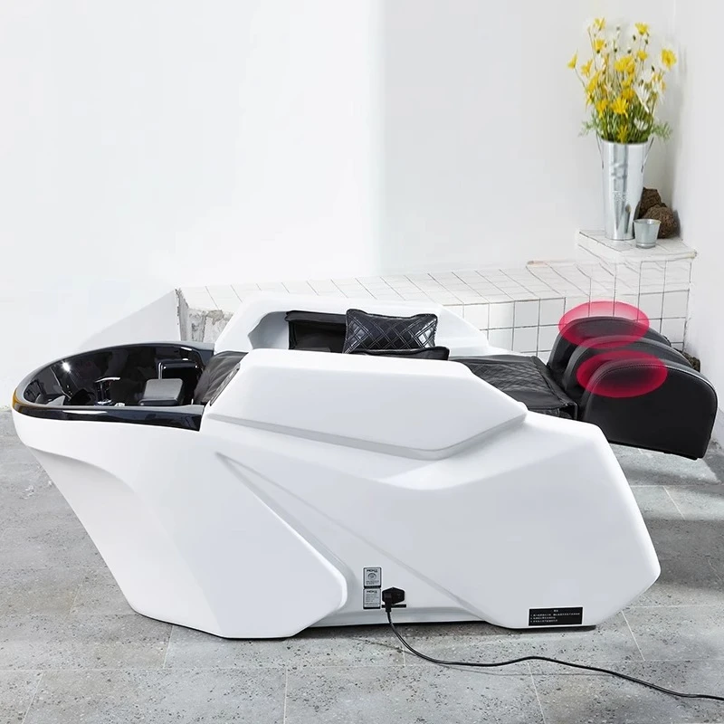 Shampoo Chairs Fiberglass Simplicity Haircutting Lounge Hair Salon Home Shampoo Chairs Relax Shower Salon Furniture