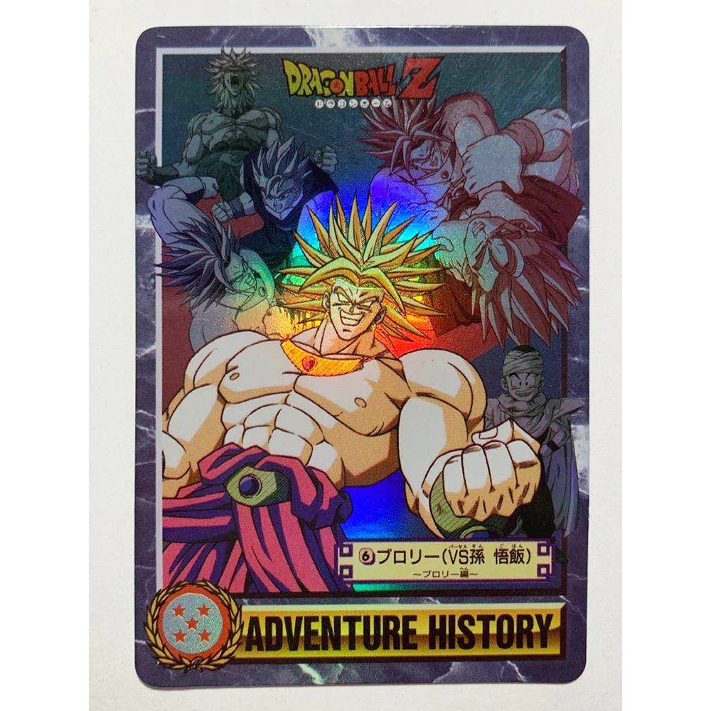 9Pcs Dragon Ball Flash Card Super Saiyan Goku Gohan Vegeta Broli Classic Toys Game Anime Collection Cards