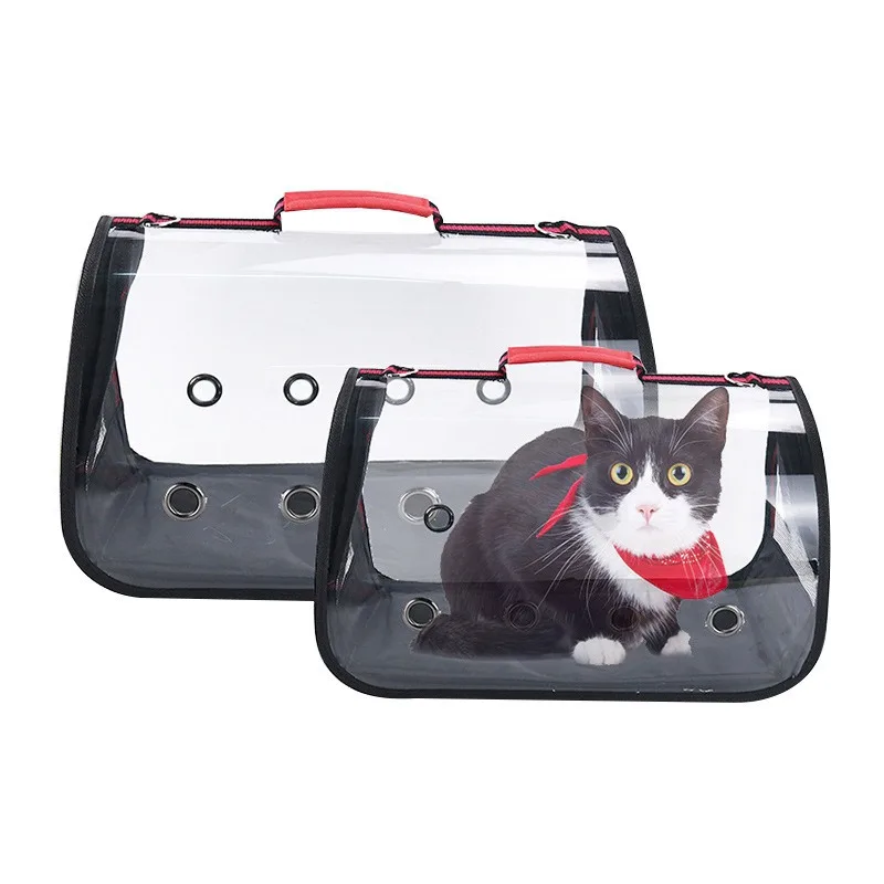 

Small Pet Cat Bag for Outdoor Use, Foldable and Breathable Pet Space Bag, Portable and Transparent Hand-held Cat Bag