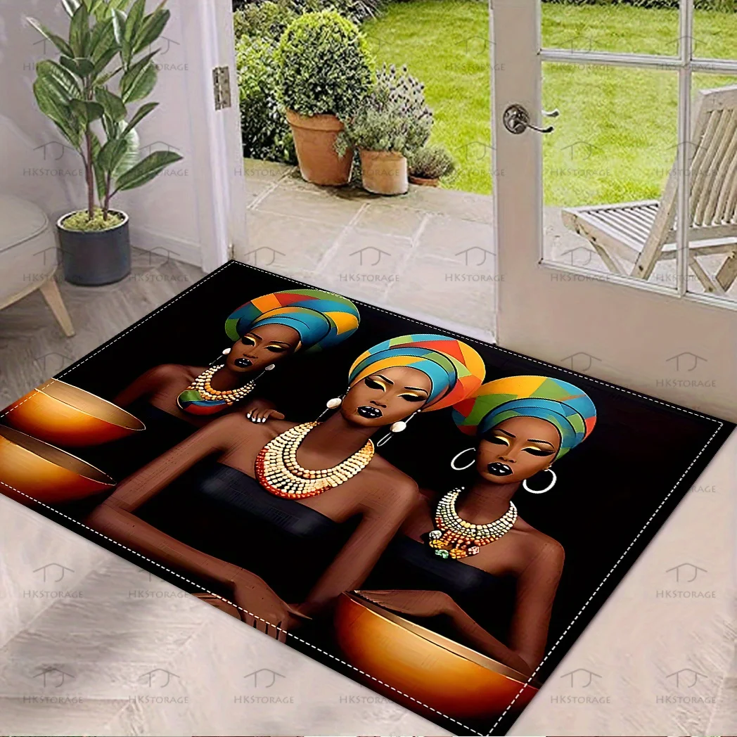 Cute Cats Under Umbrella Doormat Oil Painting Kitten Group Print Entrance Rug Indoor Porch Front Door Home Decor Floor Mat view 3