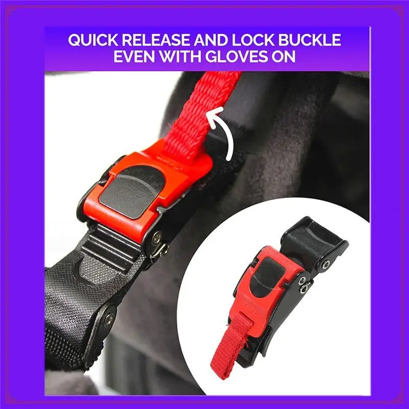 Motorcycle Accessories 10PCS Bike Helmet Quick Release Clip Chin Strap Pull Buckle