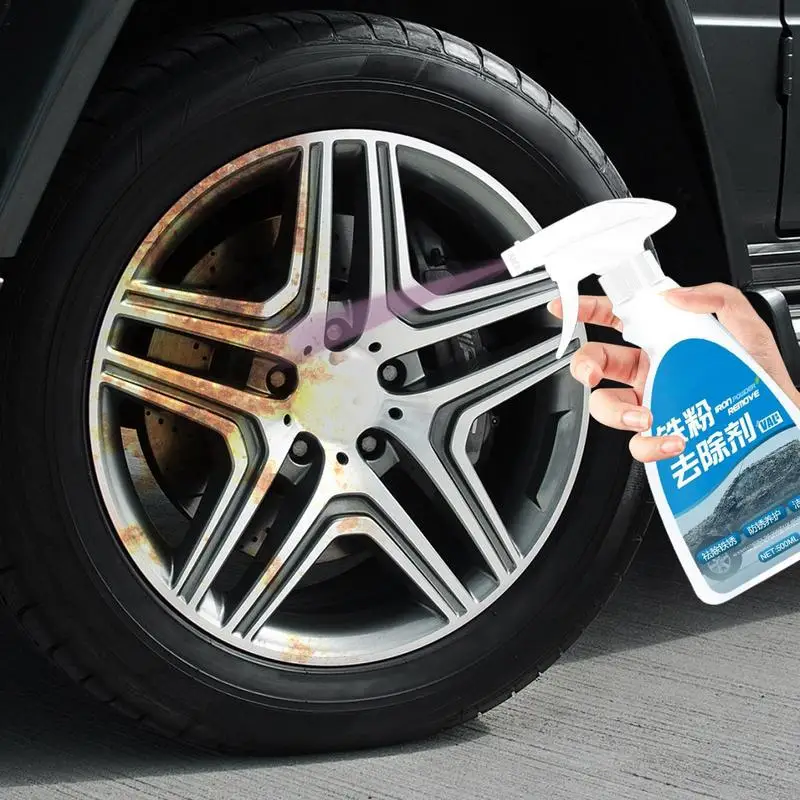 

500ml Car Rust Remover Spray Auto Surface Maintenance Liquid Metal Chrome Paint Cleaner Spray Iron Powder Cleaning Rust Remover