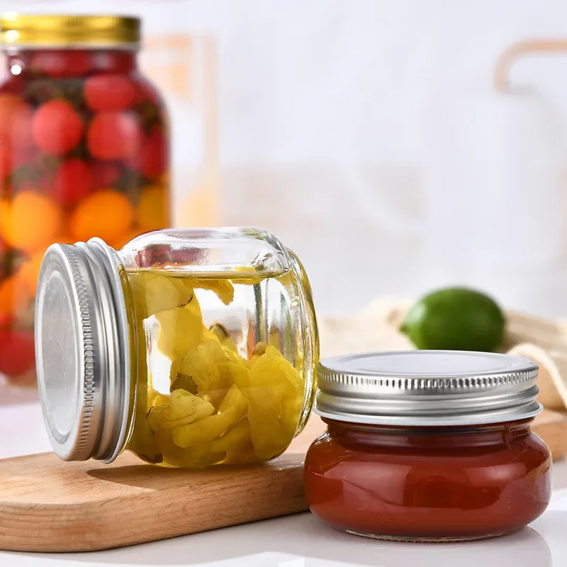 

Wide Mouth Mason Jars 5/10oz Glass Canning Jars with Airtight Lids and Bands for Preserving, Jam, Honey, Jelly, Sauces, DIY Jars