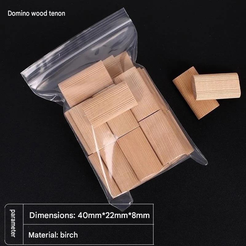 DT19 110Pcs Beech Wood Movable Tenon 8x40x22mm Domino Inserts for Woodworking Connection Systems, Furniture Making & Cabinetry