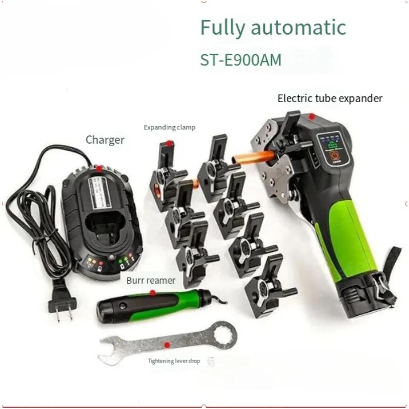 Copper Tube Flaring Kit ST-E900A Cordless Expander Automatic Flare Manual Tools Set HVAC Refrigeration