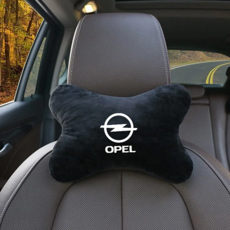 Car Headrest Neck Pillow Seat Belt Shoulder Pad Fit For Opel OPC LINE Astra J H G K Insignia Corsa D B E Mokka Vectra Zafira